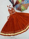 Pc 585 Pure Cotton Mirror Hand Work Kids Navratri Lahenga Choli